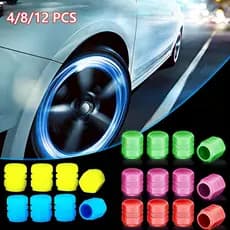 Tampas de Válvula Luminosa Fluorescente Efeito Neon Decoração LED Para Carro Moto Bicicleta-Luminosa Brilha Escuro