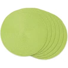 6 peças de tapete de mesa americano redondo Material PP 38 * 38 cm, várias cores disponíveis