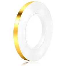 Lindo Material decorativo da fita da costura pet 1cm * 50m ouro brilhante