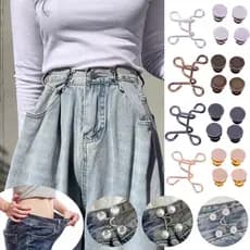 Multi-Peça Moda Coreana Broche Anti-Reflexo Vestido Protetor De Cintura Ajustável
