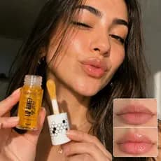 Hudamoji Honey Lip Oil with Vitamin E - Hydrating, Natural Shine & Non-Sticky