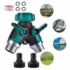 Distribuidor em Y 2 Vias 3/4 Euro Externo Jardim Irrigação com Conexão Rápida