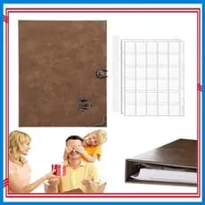 Álbum de armazenamento de moedas, porta-moedas, coleção de moedas para colecionadores, armazenamento de álbum