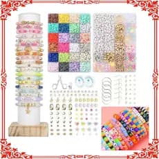 Kit para fazer pulseiras (5924 peças) Ferramentas para criar pulseiras, colares e outras joias