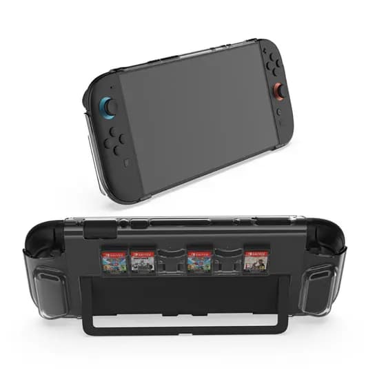 Case Protetor Transparente para Nintendo Switch 2 com 6 Slots para Cartuchos