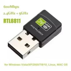 Adaptador Wifi Bluetooth Dual Band 2.4 / 5ghz 600mbps Wireless 5g Ac Driver Free