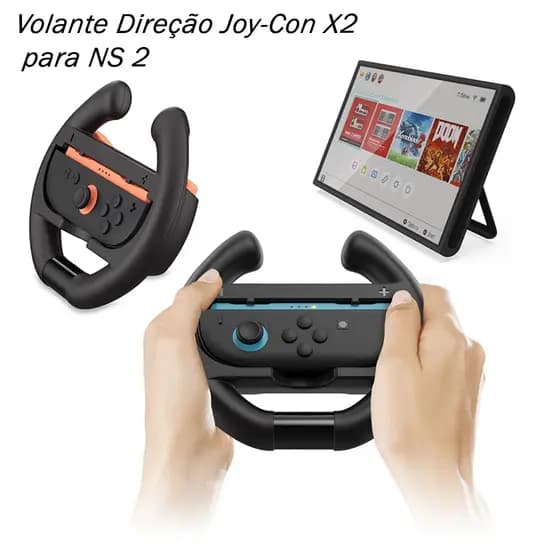 Volante Wheel Grip Direção Para Joy-con De Switch 2 para Mario Kart World & 8 Deluxe 2UN