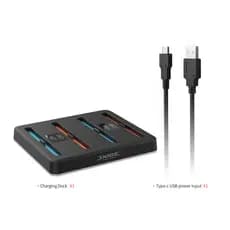 Volante de Carga Joy-Con 2 para NS-2 Base Quadrada Plana com Carregamento para 4 Controles
