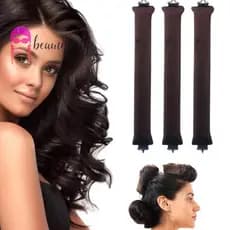 Conjunto de 3 peças de ferramentas de modelagem de cabelo sem calor, modelador de cachos preguiçoso, modelador de cachos