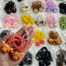 Protetor de Cabo USB E C Espiral Com 2 Protetores Pontas de Cabo Personagens