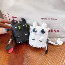 Capa Silicone Cartoon para AirPods 3 / AirPods 4 / AirPods Pro / Pro2 com Mosquetão