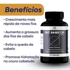 DHT Pro - 60 Cápsulas por Pote | Bem Estar Capilar Controle de queda | Envio em até 24H