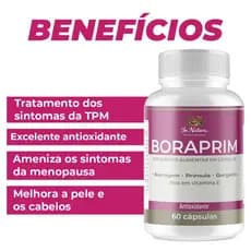1 Un BoraPrim 60 Cápsulas Original - Suporte Ao Equilíbrio Feminino