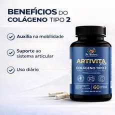 Artivita - 60 Cápsulas por pote - Colágeno Tipo 2 – Suporte Articular, Cartilagem e Mobilidade.