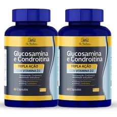 2 Potes de Glucosamina e Condroitina 120 Cápsulas | Flexibilidade e Mobilidade - Premium