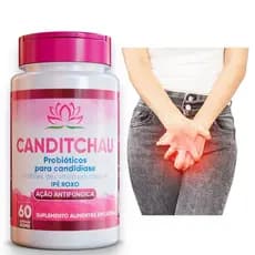 Suplemento PROBIÓTICOS CANDITCHAU candidiase candida antifungo 60 cápsulas - 500mg