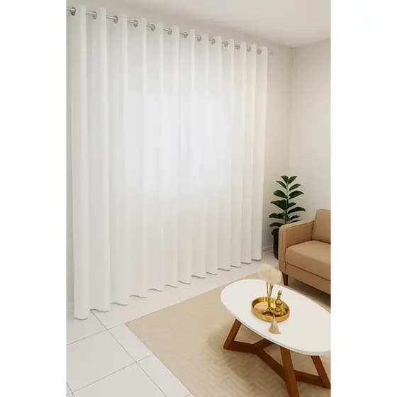 Cortina Letícia 4,00 x 2,50 | Cortina Elegante, Estilo e Conforto para Sala, Quarto e Escritório