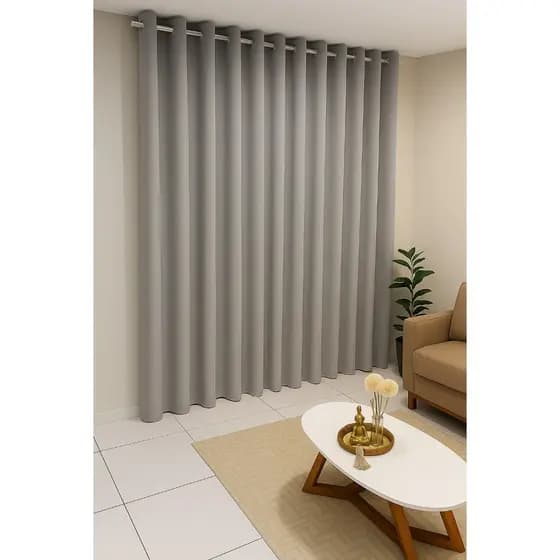Cortina Letícia 4,00 x 2,70 | Cortina Versátil, Transforme Sala, Quarto e Escritório com Estilo