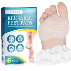 6 Pares De Silicone Cuidados Com Os Pés Antepé Almofada Alívio Da Dor Palmilha Feminina Reutilizável Sapatos De Salto Al