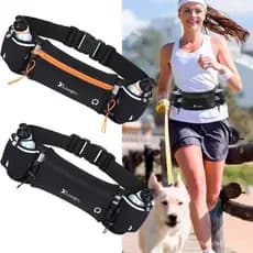 Bolsa De Corrida De Cintura Ajustável Pacote De Fanny Esportivo Com Garrafa De Água Mulher Cinto Para Homem Hidratação