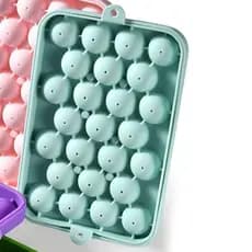 Forma de Bola de Gelo de 25 Graus, Silicone Flexível, Fácil Liberação para Limpar as Bolas, Cubo de Festa NBW7