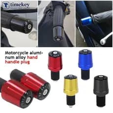 2 Pçs 7/8 " Guiador Da Motocicleta Apertos Barra Termina CNC Slider Vibração Pesos Pesados Plug Lidar Com Slider