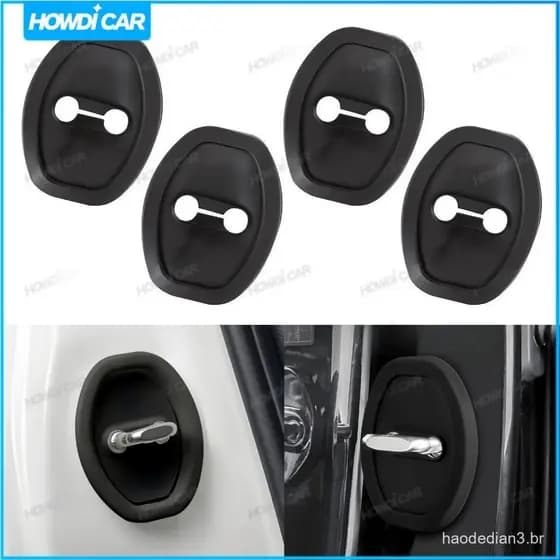 Conjunto de 4 peças de protetores de trava de porta de carro anti-colisão reforçados 8EK9