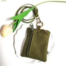 Mini Carteira De Tecido Oxford ISITAB , Bolsa De Moedas Quadrada Com Zíper Pendurada No Pescoço , Cordão Porta-Cartões P