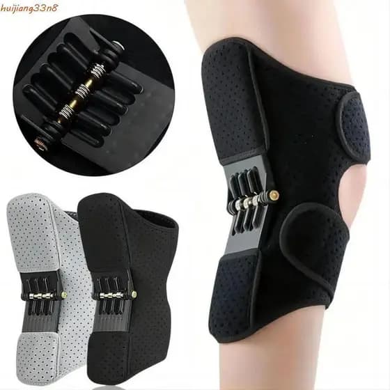 HUIJIANG 2 Pcs Joelheira De Suporte De Articulação , Reforço De Joelho De Rebote Antiderrapante ,