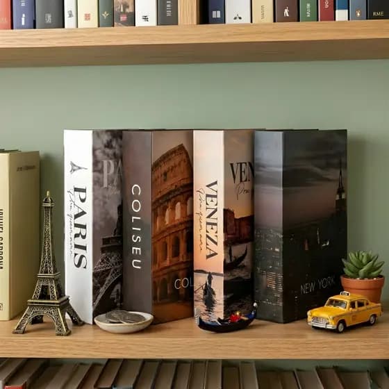 Cofre Camuflado Com Chave Porta discreto Formato Dicionário Porta Joias de Luxo Seguro
