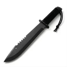 Facão Militar Extremamente Afiado Resistente Camping Roça Com Bainha (Área de corte: 30cm)