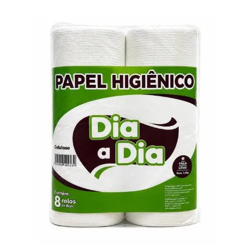 Papel Higienico Rolão Branco Extra Branco (Celulose) Econômico 8 Rolos Industrial