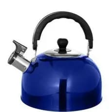 Chaleira de Aço Inox com Apito 2 Litros Cores Premium - Chaleira com Cabo Antitérmico Design Retrô