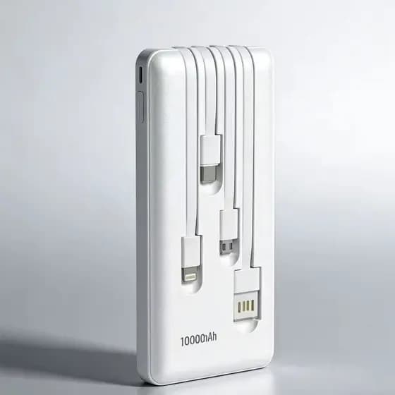 Power  Bank  10000mAh   5   em  1   com  Cabos   Integrados  I   IT -BLUE  Original   Portatil