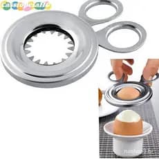 (Cassiopeiahg) Cortador De Ovos De Aço Inoxidável , Casca De Ovo Cozido , Abridor , Aparelho De Cozinha , Ferramenta Nov