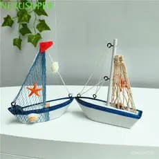 NEXUSUPER Micro Paisagem Vela Aniversário Náutico Decoração De Casa Artesanato Enfeites De Veleiro DIY