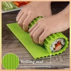 Cortina De Rolamento De Sushi De Silicone Rolo De Mão Esteira Ferramenta Antiaderente Japonês Reutilizável