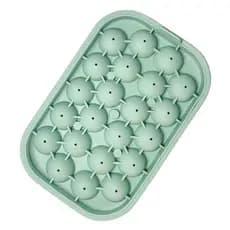 Forma de Gelo de Silicone Elástico 22 Bolas de Gelo com Tampa, Forma de Gelo Livre de BPA para Congelar Cubos de Gelo Ca