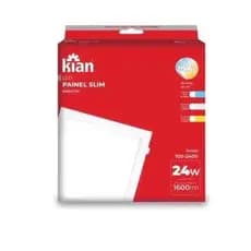 Painel Plafon Led Embutir Quadrado Slim Kian 24W 6000K