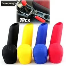 FOREVERGO 2Pcs Universal Manual Carro Silicone Engrenagem De Botão De Mudança De Marcha Capa Colarinhos De Freio De Mão