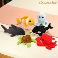 Personagem Tartaruga Marinha Recheada , Baleia Caranguejo Animal Marinho Animais Marinhos Brinquedo De Pelúcia , Decoraç