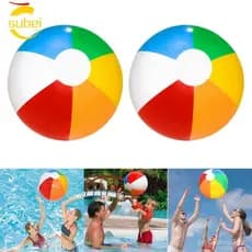 Bola De Praia Inflável SUBEI , Arco-Íris De PVC 40 Cm , Grandes Bolas Infláveis De 30 Para Crianças
