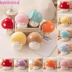 Chaveiro De Pelúcia De Cogumelo KENTONSD , Com Pingente De Pérola De Algodão PP , Brinquedo De Peluche