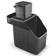 Porta Detergente Preto Funcional Com Dosador E Lugar para Bucha - Dispenser Para Detergente Usual