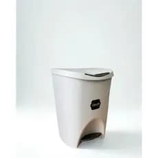 Lixeira Lixo Com Pedal 7,5 Litros Cozinha Banheiro Cor Cinza Cinza Claro