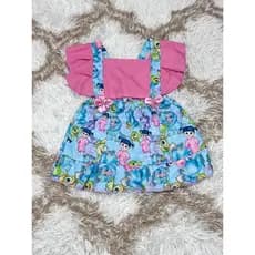 Romper Para Mesversario Vestido Monstros S.A - 1 a 11 Meses