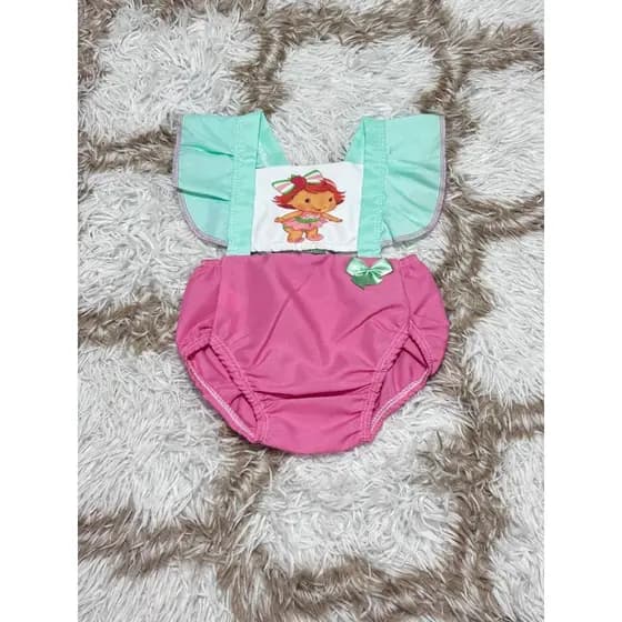 Romper Para Mesversario Moranguinho -  1 a 11 Meses