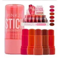 Pink 21 - Blush Cremoso Stick Bastao