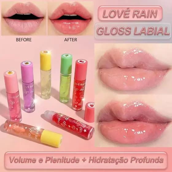 Óleo Labial Lip Oil Hidratante Profundo Ilumina Linhas Labiais Dudu Bálsamo Labial Brilho Intenso
