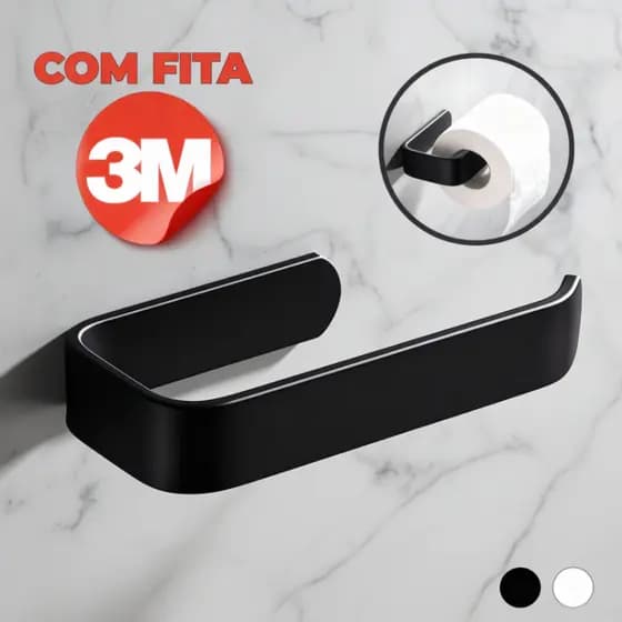 Suporte De Rolo De Papel Higiênico Acessórios Banheiro 3M Cola Adesiva
